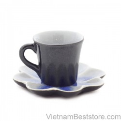 Cup Espesso with design petal dish