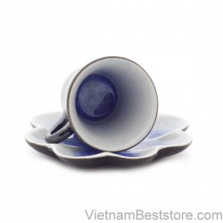 Cup Espesso with design petal dish